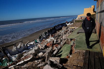 El ciclón extratropical que azotó el fin de semana pasado la costa bonaernense también se sintió en Mar del Tuyú