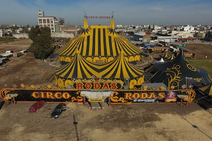 El circo Rodas, desde el aire