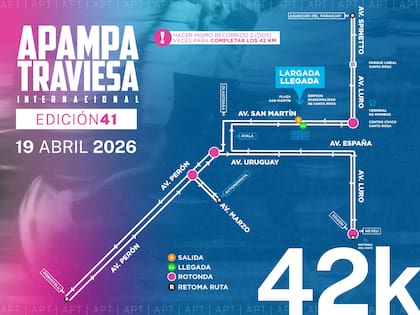 El circuito de 42K de A Pampa Atraviesa 2026
