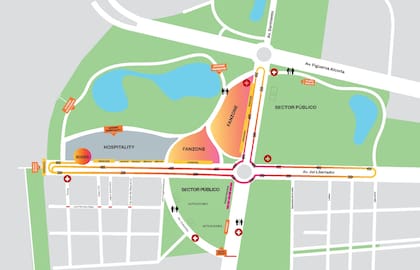 El circuito de la exhibición de Franco Colapinto