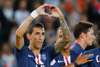 El clásico festejo de Di María con el corazoncito