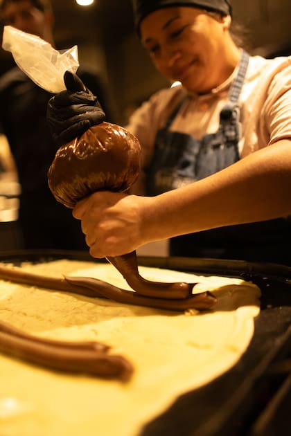 El clásico panqueque de dulce de leche de Mallmann