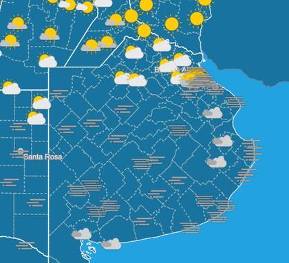 El clima en el AMBA para este 4 de agosto