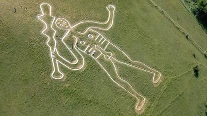 El clima húmedo está "apagando" el contorno del Gigante de Cerne Abbas