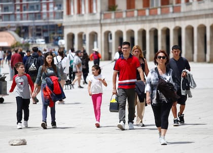El clima llevó a los turistas fuera de la playa