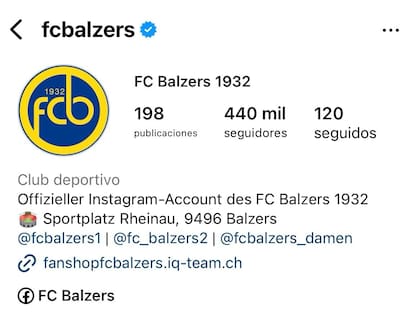 El club cuenta actualmente con 440 mil seguidores en Instagram