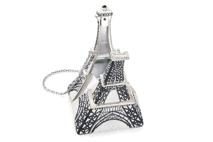 El clutch de Judith Leiber, en detalle. Cuesta 5,995 dólares.