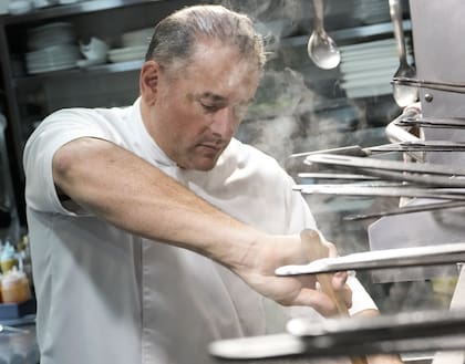El cocinero Franco Malacisa, creador junto a su esposa Cecilia de Chizza