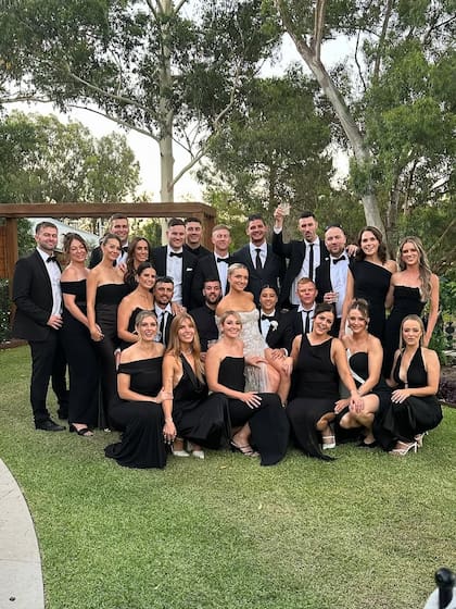 El código de vestimenta fue blanco y negro (Foto: Instagram @kimberley_thomas)