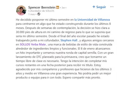 El cofundador aseguró que el pasado 8 de enero lograron cerrar su ronda de capital semilla