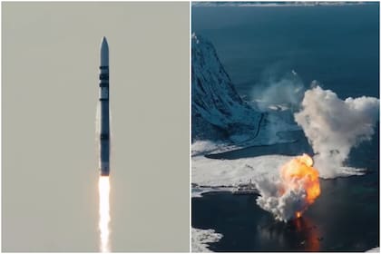 El cohete alemán que se volvió viral por despegar, permanecer 30 segundos en el aire y que luego se estrelló contra el mar