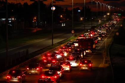 El colapso de autos en el acceso a Capital, anoche