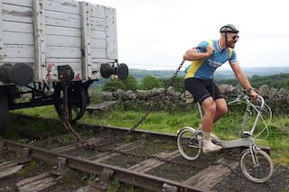 Coleccionista de bicis. "Llegué a tener 15 en un departamento de dos ambientes"