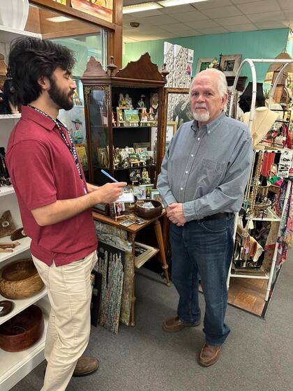 El coleccionista sueco llegó a Morgonti gracias a sus obras de arte publicadas en internet