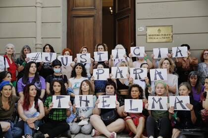 El colectivo Actrices Argentinas apoyó ayer a Thelma Fardin