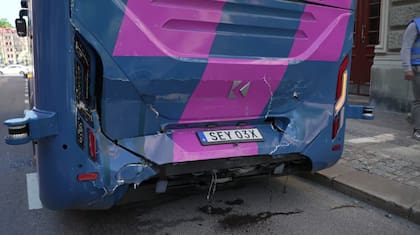 El colectivo que colisionó en Suecia