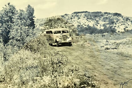 El colectivo que transportaba a los posibles inversionistas a visitar Pinamar