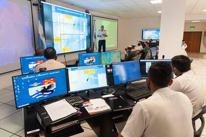 El Comando Conjunto Marítimo, donde se monitorea durante las 24 horas, los 365 días del año, el movimiento en los espacios marítimos y fluviales del país