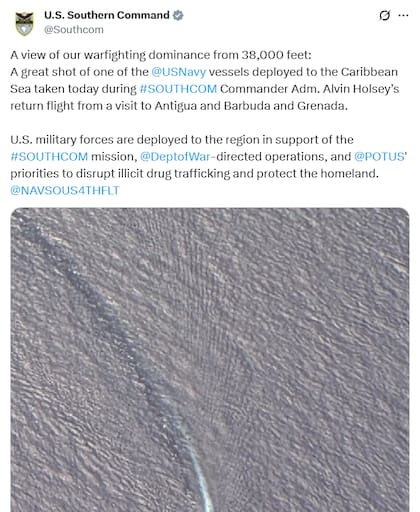 El Comando Sur presentó las últimas maniobras en el Mar Caribe