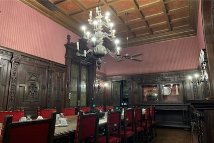 El comedor del inmueble diseñado por Alejandro Christophersen