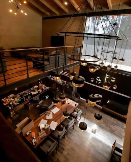 El comedor, visto desde el segundo piso