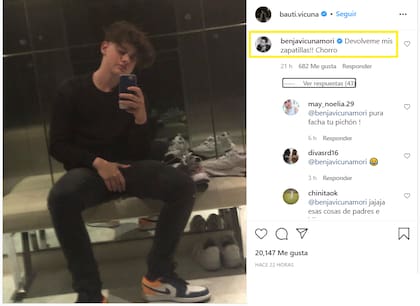 El comentario de Benjamín Vicuña con el que mandó al frente a su hijo de 13 años