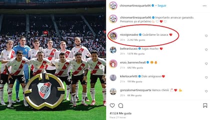 El comentario de Nicolás González para Lucas Martínez Quarta
