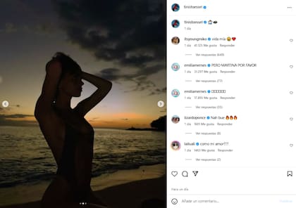 El comentario de Young Miko en el posteo de Tini no pasó inadvertido (Foto: Instagram @tinistoessel)