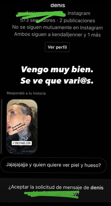 El comentario negativo que recibió Cande Tinelli ante la noticia de su llegada a OnlyFans