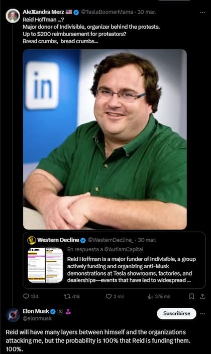 El comentario que republicó Elon Musk y que inició la discusión en X