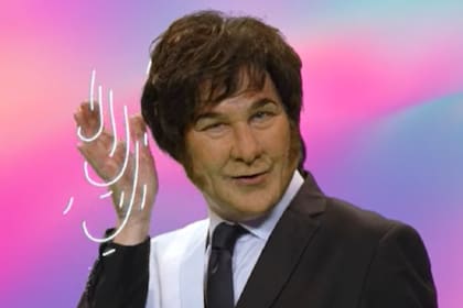 El cómico Joaquín Reyes personificó a Milei y le atribuyó el apodo de "mister pelo bonito"