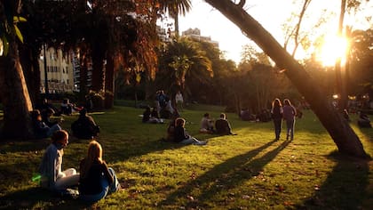 El comienzo del invierno de 2004 en Plaza Francia