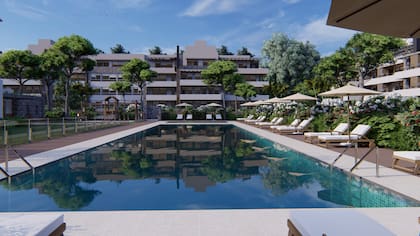 El complejo contará con una amplia pileta de natación; pileta y juegos para chicos; un solarium; servicios de laundy; co-working y dos salas de reuniones; un gimnasio completo con vestuarios; y un SUM con parrilla y cocina.