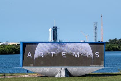 El complejo de la plataforma de lanzamiento del Artemis 1.