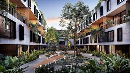 El complejo desarrollado por Grupo Portland tiene 68 casas urbanas y 43 departamentos