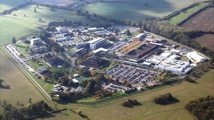 El complejo en Hanslope Park.