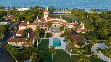El complejo Mar-A-Lago, donde vive Trump en Florida