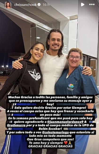 El comunicado de Christian Sancho en Instagram