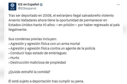 El comunicado de la agencia migratoria sobre la situación del migrante salvadoreño