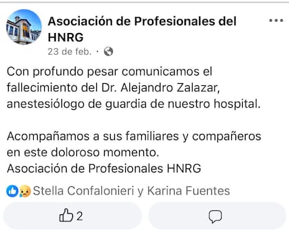 La muerte por sobredosis de un médico destapó fiestas privadas con anestésicos robados de un hospital