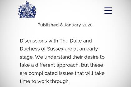 El comunicado de la Corona Británica