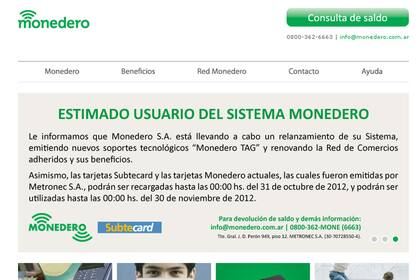 El comunicado de la emrpesa anunciando los cambios