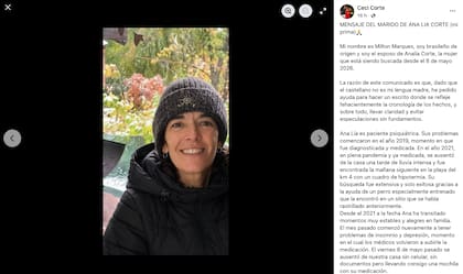 El comunicado de la familia de Analía Corte en la red social Facebook