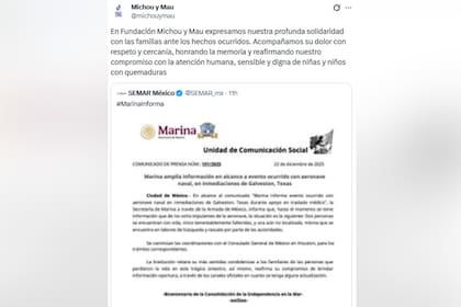 El comunicado de la fundación líder de la misión a las familias de las personas fallecidas en el incidente