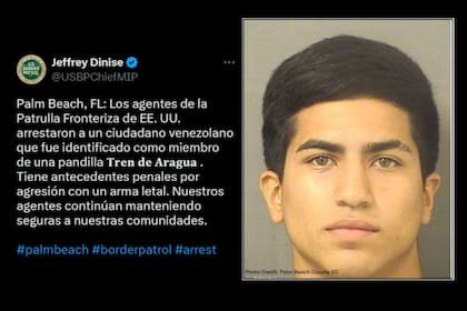 El comunicado de la Patrulla Fronteriza de EEUU sobre la detención de un presunto miembro del Tren de Aragua