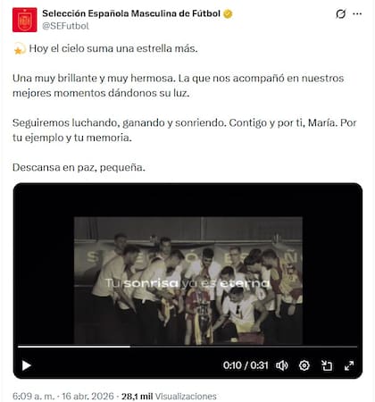 El comunicado de la selección española de fútbol