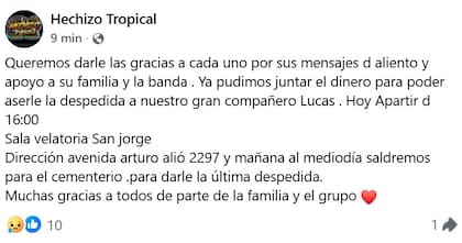 El comunicado oficial de Hechizo Tropical