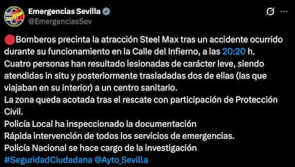 El comunicado oficial del ayuntamiento de Sevilla