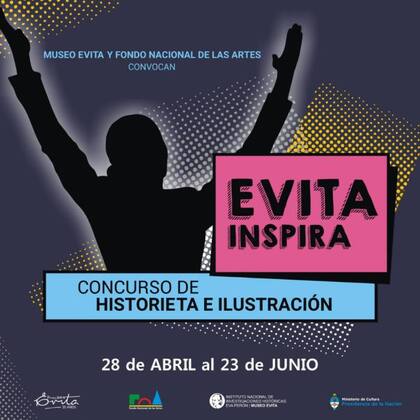 El concurso Evita Inspira es organizado por el Museo Evita y el Fondo Nacional de las Artes