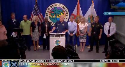 El condado de Palm Beach anunció el inicio de evacuaciones en dos zonas específicas ante el riesgo de la tormenta Nicole